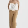 Cameron Caramel Relaxed Tailored Bukser