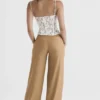 Cameron Caramel Relaxed Tailored Bukser