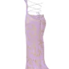 Capriana Orchid Jacquard Satin Aftenkjoler