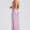 Capriana Orchid Jacquard Satin Aftenkjoler