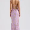 Capriana Orchid Jacquard Satin Aftenkjoler