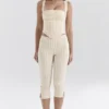 Carella Gingerbread Gingham Capri-bukser