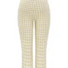 Carella Gingerbread Gingham Capri-bukser