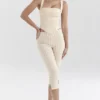 Carella Gingerbread Gingham Capri-bukser