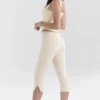 Carella Gingerbread Gingham Capri-bukser