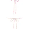 Caribe bikinitopper med blomstertrykk