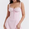 Carlotta babyrosa korsetterminikjole