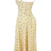 Carmen Buttercup vintage blomstertrykk bomulls bustier-sommerkjole