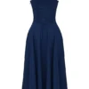 Carmen French Navy Bustier Sommerkjoler