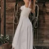 Carmen hvit bustier-sommerkjole