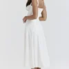 Carmen hvit bustier-sommerkjole