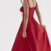 Carmen Red Rose Bustier Sommerkjoler