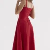 Carmen Red Rose Bustier Sommerkjoler