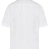 Carrie hvit skjorte med broderie anglaise