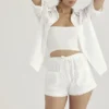 Carrie hvit skjorte med broderie anglaise