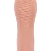 Cassidy Peach maxi-skjørt med fløyet fald