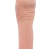 Cassidy Peach maxi-skjørt med fløyet fald