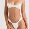 Cassis Ivory Ruched Bikinier Topper