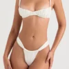 Cassis Ivory Ruched Bikinier Topper
