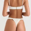 Cassis Ivory Ruched Bikinier Topper