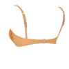 Cassis lys oransje bikini-topper med rynker