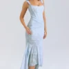 Cesca Bluebell blomstret maxi-kjole