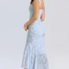 Cesca Bluebell blomstret maxi-kjole