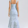 Cesca Bluebell blomstret maxi-kjole