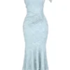 Cesca Bluebell blomstret maxi-kjole