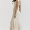 Cesca Vintage kremfarget maxi-kjolelook med blomstermønster