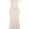 Cesca Vintage kremfarget maxi-kjolelook med blomstermønster
