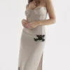 Chantal Champagne Satin Topper