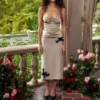 Chantal Champagne Satin Topper