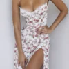 Charlotte Rose Print Korsetter Midi Sommerkjoler