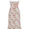 Charlotte Rose Print Korsetter Midi Sommerkjoler
