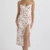 Charlotte Rose Print Korsetter Midi Sommerkjoler
