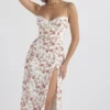 Charlotte Rose Print Korsetter Midi Sommerkjoler