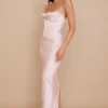 Charmaine Blush Pink Korsetter-Maxikjole