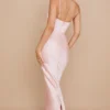 Charmaine Blush Pink Korsetter-Maxikjole