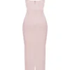 Charmaine Blush Pink Korsetter-Maxikjole