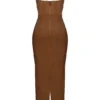 Charmaine Chocolate korsetter-maxidress