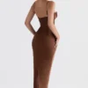 Charmaine Chocolate korsetter-maxidress