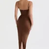 Charmaine Chocolate korsetter-maxidress