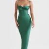 Charmaine Forest korsetter-maxidress