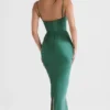 Charmaine Forest korsetter-maxidress