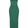 Charmaine Forest korsetter-maxidress