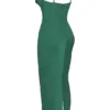Charmaine Forest korsetter-maxidress