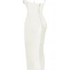 Charmaine Ivory korsetter-maxidress