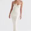 Charmaine Ivory korsetter-maxidress