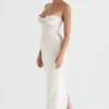 Charmaine Ivory korsetter-maxidress